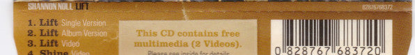 Shannon Noll : Lift (CD, Single, Enh)