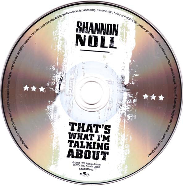 Shannon Noll : That's What I'm Talking About (CD, Album)