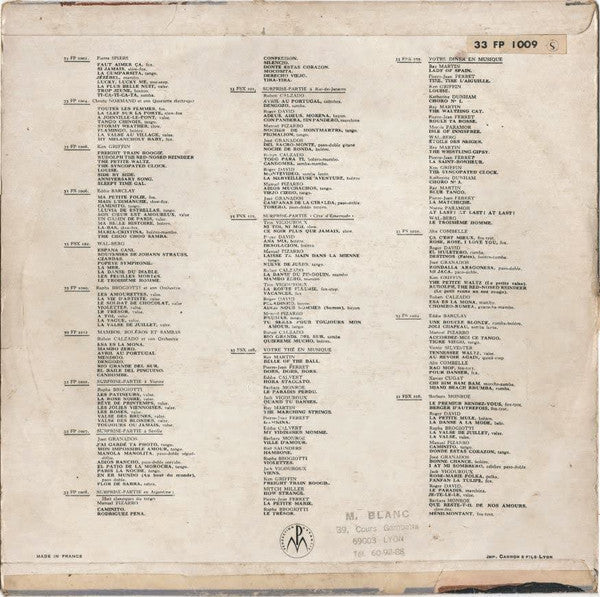 Orchester Rapha Brogiotti : Surprise-Partie à Vienne n° 2 (10")