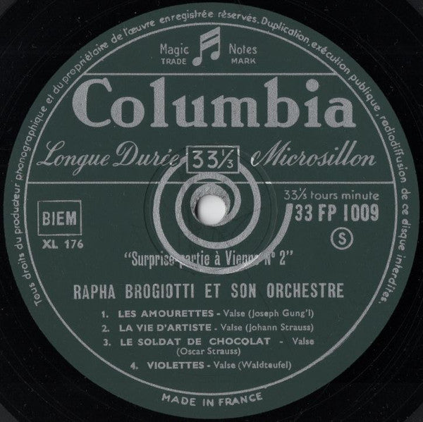 Orchester Rapha Brogiotti : Surprise-Partie à Vienne n° 2 (10")