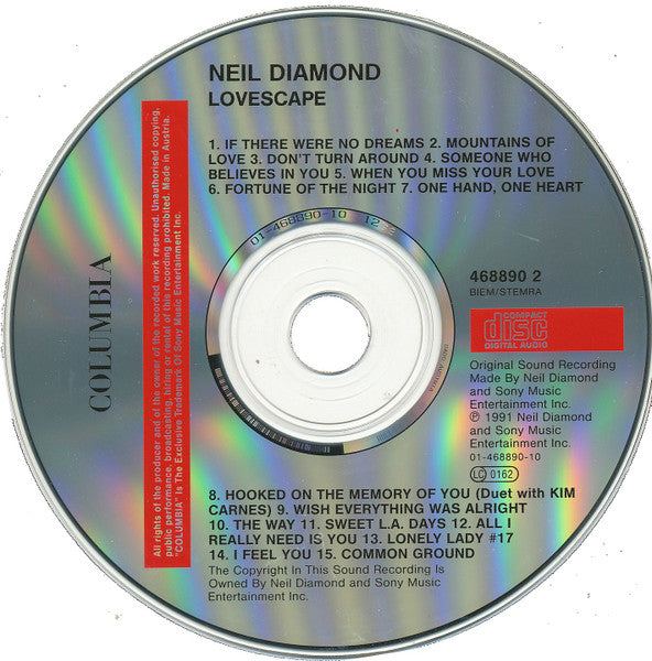 Neil Diamond : Lovescape (CD, Album)