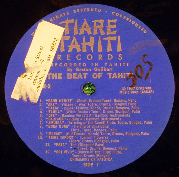Various : The Beat Of Tahiti: The Exotic Rhythms Of Tahiti (LP, Album)