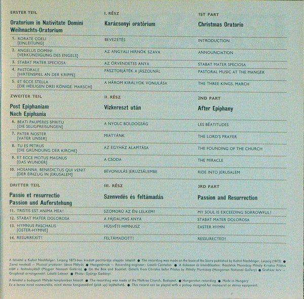 Liszt Ferenc* : Christus (3xLP + Box)