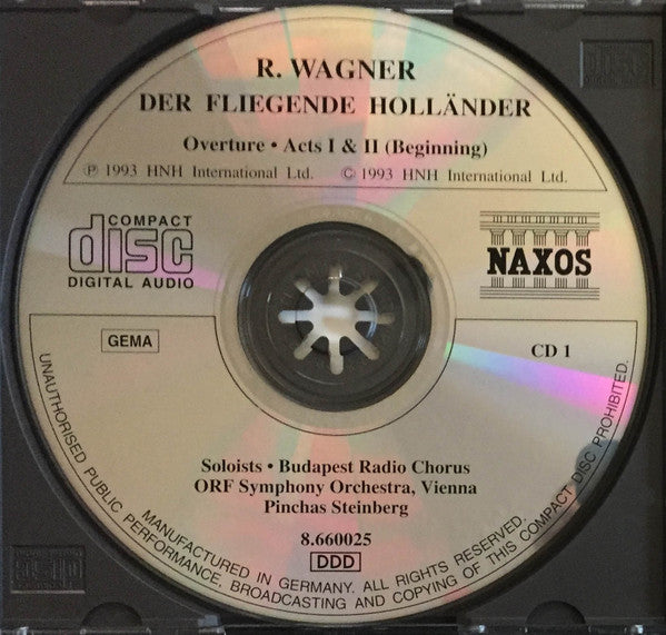 Richard Wagner - Magyar Rádió És Televízió Énekkara / ORF Symphonieorchester / Pinchas Steinberg : Der Fliegende Holländer (2xCD)
