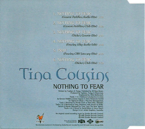 Tina Cousins : Nothing To Fear (CD, Single)