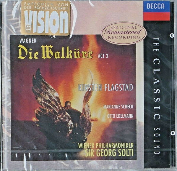 Wagner* - Kirsten Flagstad, Marianne Schech, Otto Edelmann, Wiener Philharmoniker, Sir Georg Solti* : Die Walkure Act 3 (CD, Album, RM)