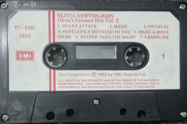 Olivia Newton-John : Olivia's Greatest Hits Vol. 2 (Cass, Comp)