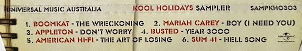 Various : Kool Holidays (CD, Promo, Smplr)