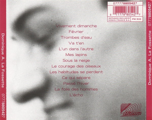 Dominique A. : La Fossette (CD, Album, RP)