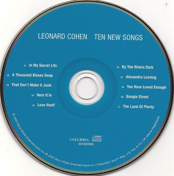 Leonard Cohen : Ten New Songs (CD, Album)