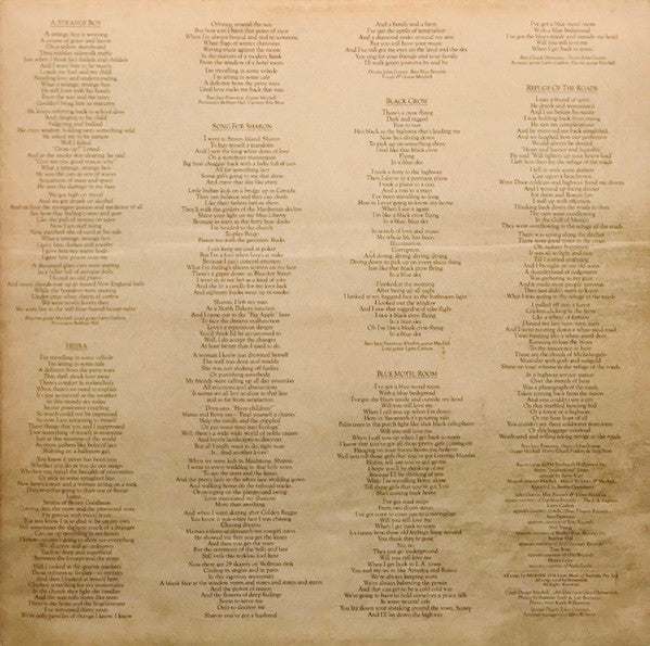 Joni Mitchell : Hejira (LP, Album, Gat)