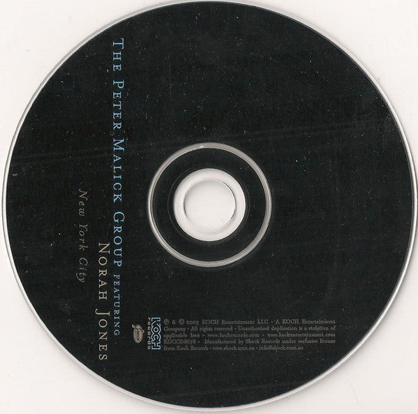 The Peter Malick Group Featuring Norah Jones : New York City (CD, Album)