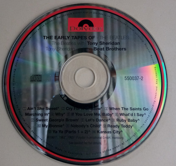 The Beatles / The Beatles With Tony Sheridan / Tony Sheridan And The Beat Brothers : The Early Tapes Of (CD, Comp, RE)