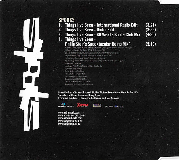 Spooks : Things I've Seen (CD, Single)