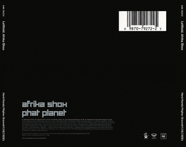 Leftfield . Afrika Bambaataa : Afrika Shox (CD, Maxi)