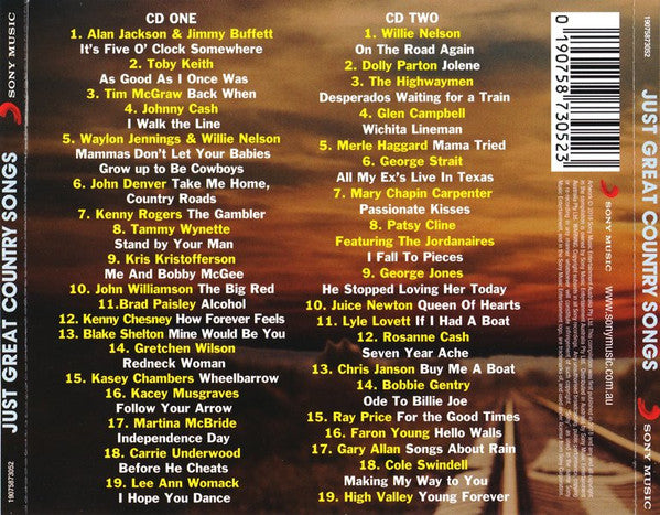 Various : Just Great Country Songs (2xCD, Comp)