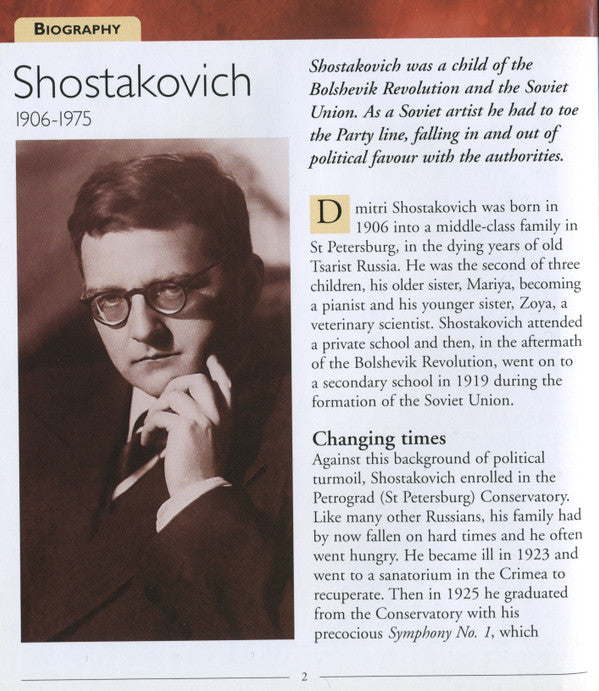 Dmitri Shostakovich : Modern Masterpieces (CD, Comp, Har)