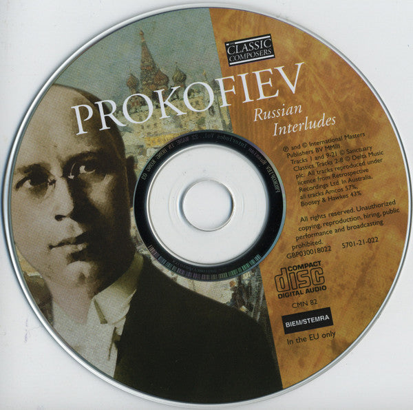 Sergei Prokofiev : Russian Interludes (CD, Comp, Har)