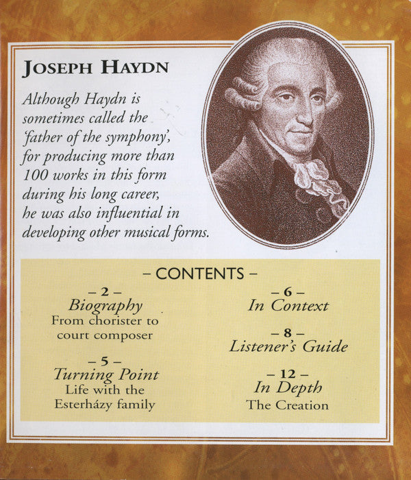 Joseph Haydn : Musical Craftsman (CD, Comp, Har)
