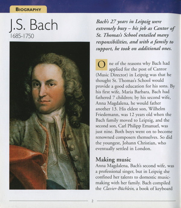 Johann Sebastian Bach : Master Musician (CD, Comp, Har)