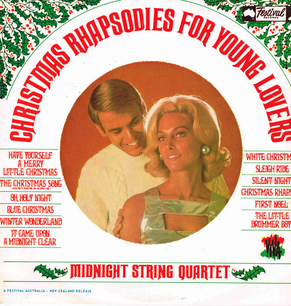 Midnight String Quartet : Christmas Rhapsodies For Young Lovers (LP, Album, Mono)