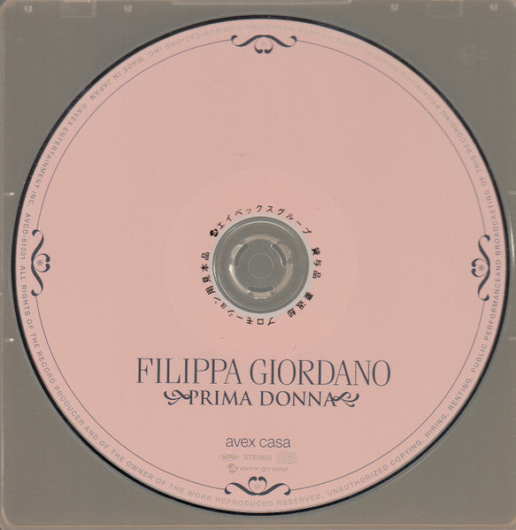 Filippa Giordano : Prima Donna = プリマドンナ (CD, Album, Promo)