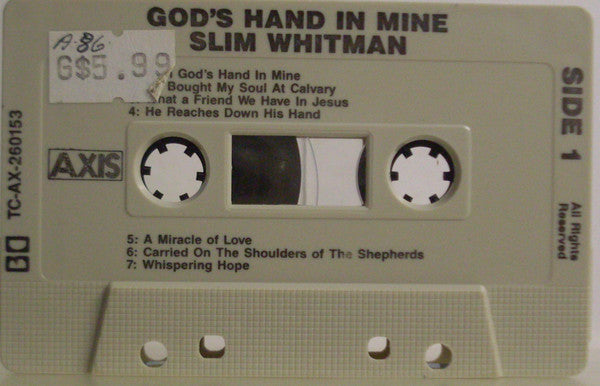Slim Whitman : God's Hand In Mine (Cass)