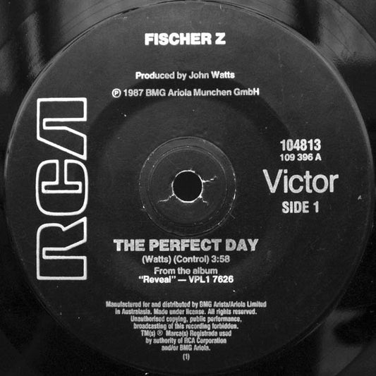 Fischer-Z : The Perfect Day (7", Single)