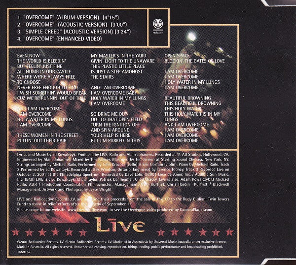 Live : Overcome (CD, Single, Enh)