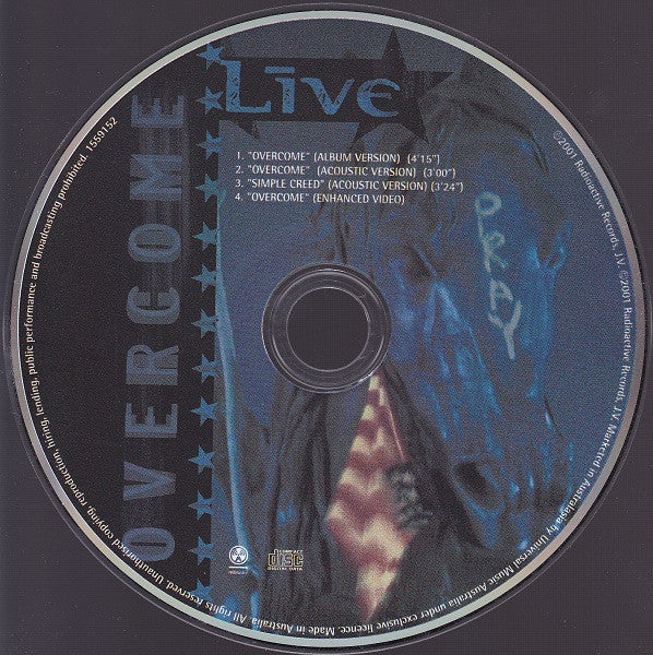 Live : Overcome (CD, Single, Enh)