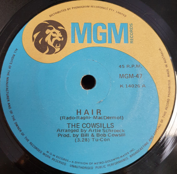 The Cowsills : Hair  (7", Single)