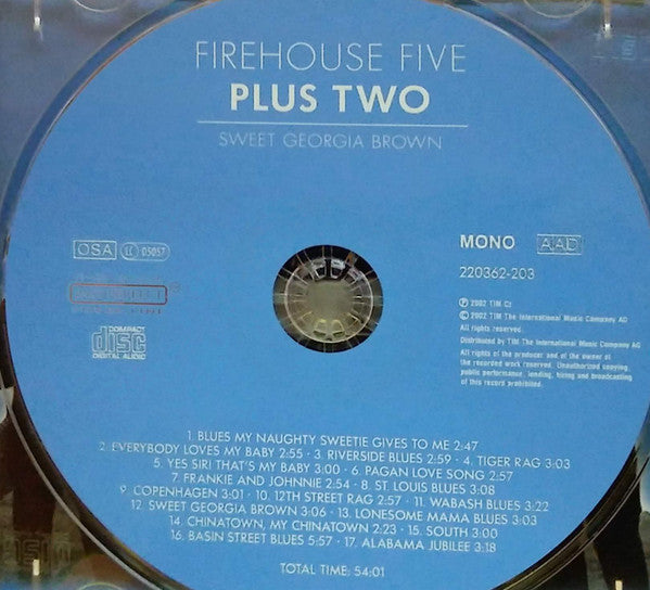 Firehouse Five Plus Two : Sweet Georgia Brown (CD, Album, Mono)
