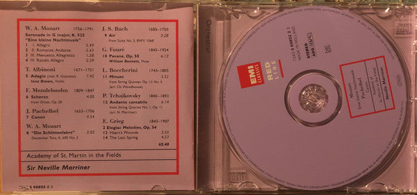The Academy Of St. Martin-in-the-Fields, Sir Neville Marriner : Mozart: Eine Kleine Nachtmusik, Pachelbel: Canon (CD)