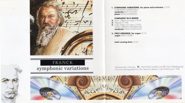 César Franck : Symphonic Variations (CD, Comp)