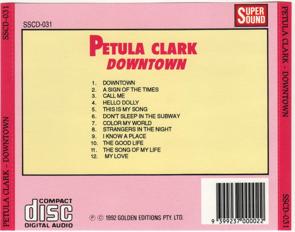 Petula Clark : Downtown (CD, Comp)