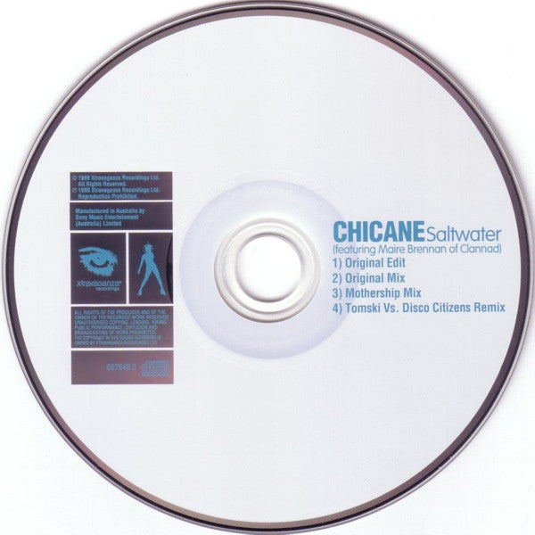 Chicane Featuring Maire Brennan : Saltwater (CD, Single)
