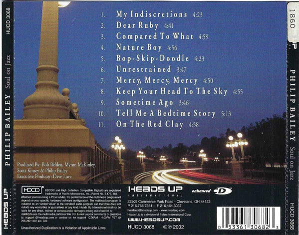 Philip Bailey : Soul On Jazz (HDCD, Album, Enh)