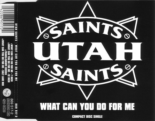 Utah Saints : What Can You Do For Me (CD, Single, Sli)