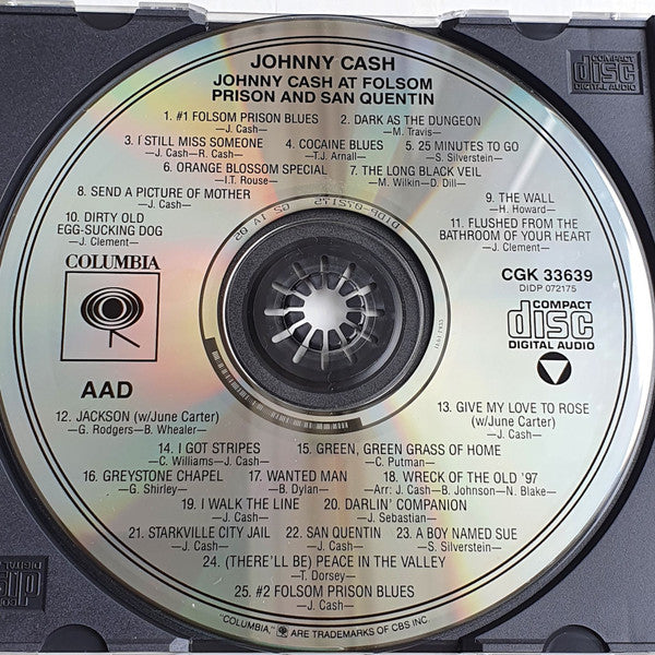 Johnny Cash : Johnny Cash At Folsom Prison And San Quentin (CD, Comp, RE)