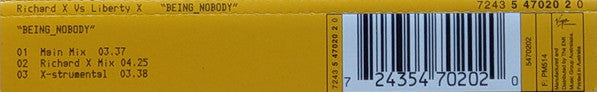 Richard X vs. Liberty X : Being_Nobody (CD, Maxi)