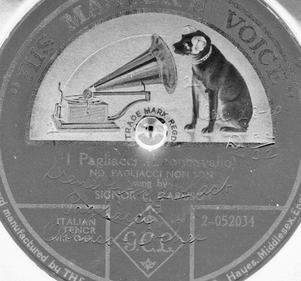 Signor E. Caruso* : Pagliacci - No, Pagliacci Non Son (Shellac, 12", S/Sided)