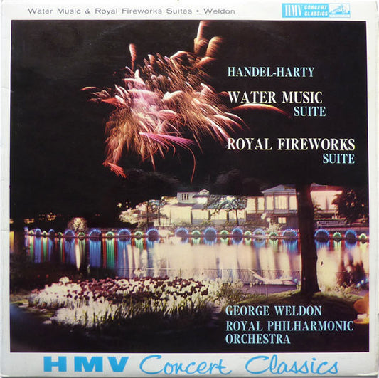Handel* - Harty*, George Weldon, Royal Philharmonic Orchestra : Water Music Suite / Royal Fireworks Suite (LP, Mono, RE)