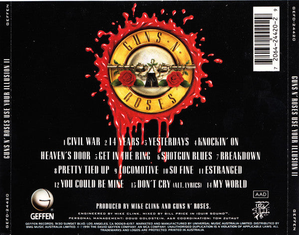 Guns N' Roses : Use Your Illusion II (CD, Album, RE)