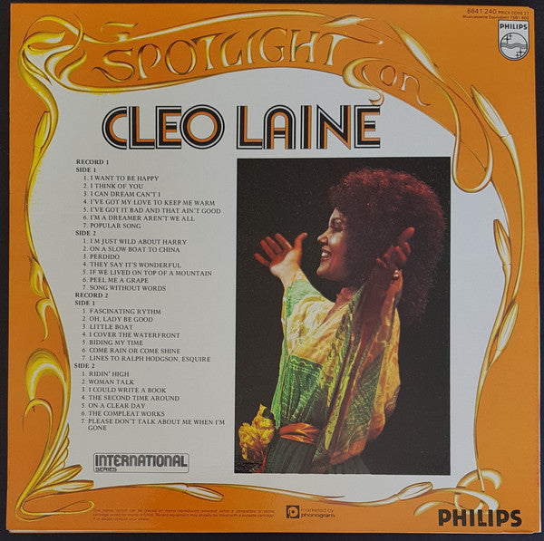 Cleo Laine : Spotlight On Cleo Laine (2xLP, Comp)