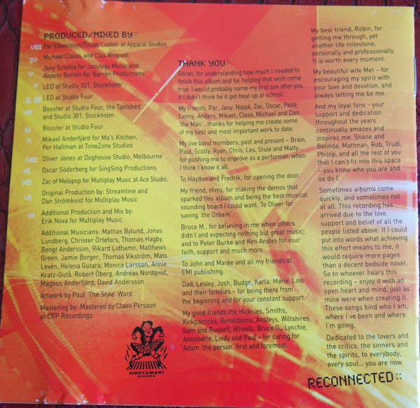 Adam Thompson : Reconnected (CD, Album)