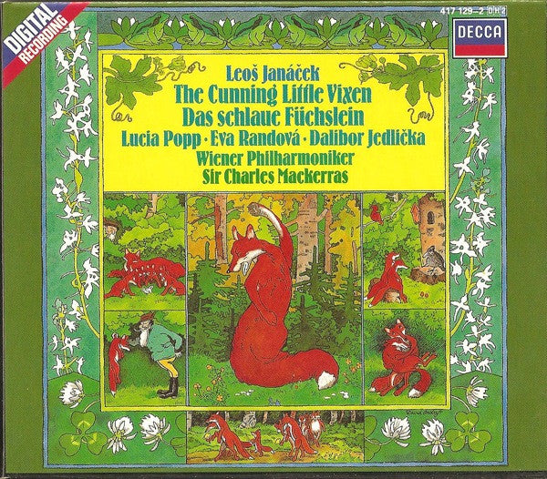 Leoš Janáček, Lucia Popp • Eva Randová • Dalibor Jedlička, Wiener Philharmoniker, Sir Charles Mackerras : The Cunning Little Vixen = Das Schlaue Füchslein (2xCD, Album + Box, RE)