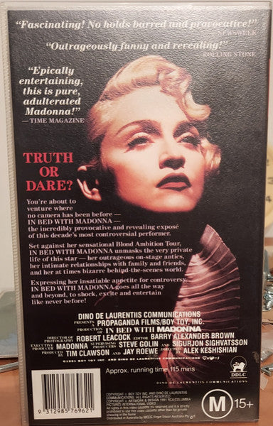 Madonna : In Bed With Madonna (VHS, PAL)