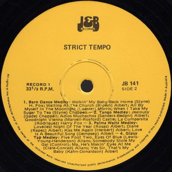 Unknown Artist : Strict Tempo (2xLP, Album)
