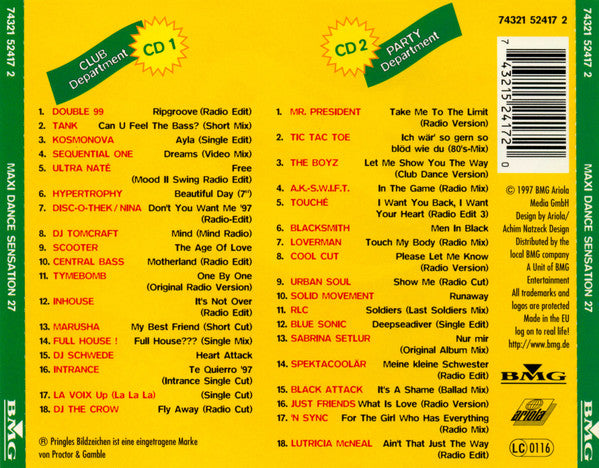 Various : Maxi Dance Sensation 27 (2xCD, Comp)