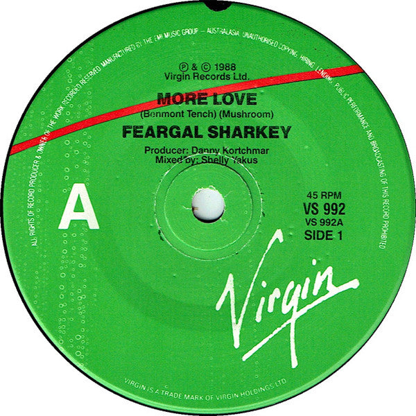 Feargal Sharkey : More Love (7", Single)